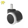 High Quality Twin Wheel, 2 inch PU Threaded Stem Caster for Office Chair