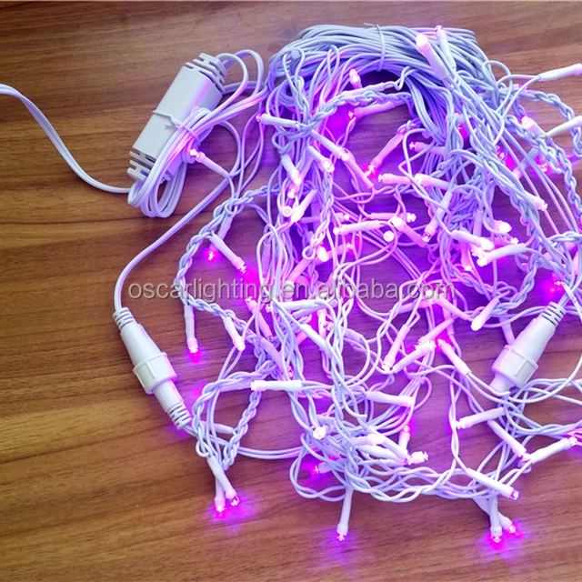 300leds Violet PVC Icicle Lights Christmas Tree Decoration Led Garland String With Connector 300leds Violet PVC Icicle Lights Christmas Tree Decoration Led Garland String With Connector
