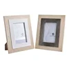 Color 4x6" 2 tone plastic photo frame with inner
