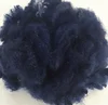 Scouring pad 35D 64mm blue color recycled solid polyester staple fiber psf