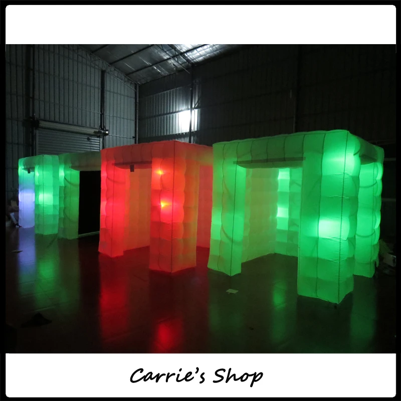 16 colors changing inflatable portable photo booth-in Toy