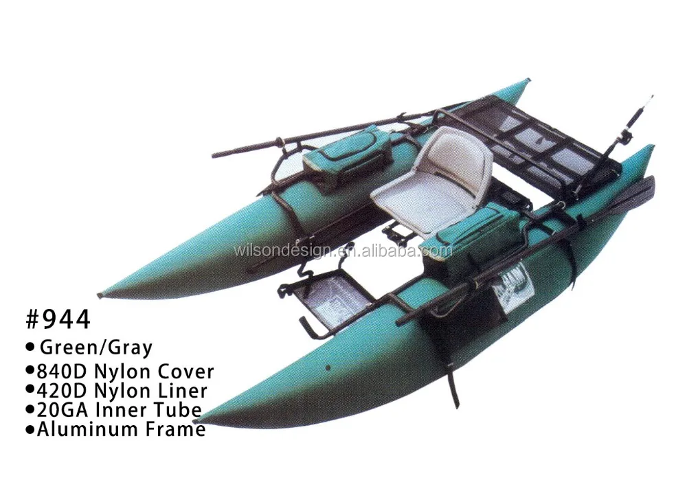 Inflatable Rubber Rod Holder Pontoon Boat Plastic Seat Inflatable Boat