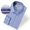 Designer Casual Cotton Solid Color Sky Blue Custom Design Pattern Men Shirt Slim Fit Men's Uniform Shirts