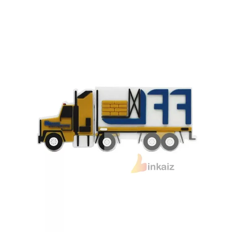 excavator usb stick/custom soft pvc rubber 3D excavator usb flash drive - ANKUX.COM