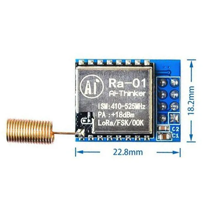 GA2097 Ra-01 SX1278 LoRa Spread Spectrum Wireless Module 433MHz Serial SPI Interface - Famidy.com