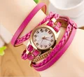 Europe Popular Ebay Women Heart Pendant Charm Bracelets Wristwatch 7 Hot Colors Lady Gift Luxury Quartz