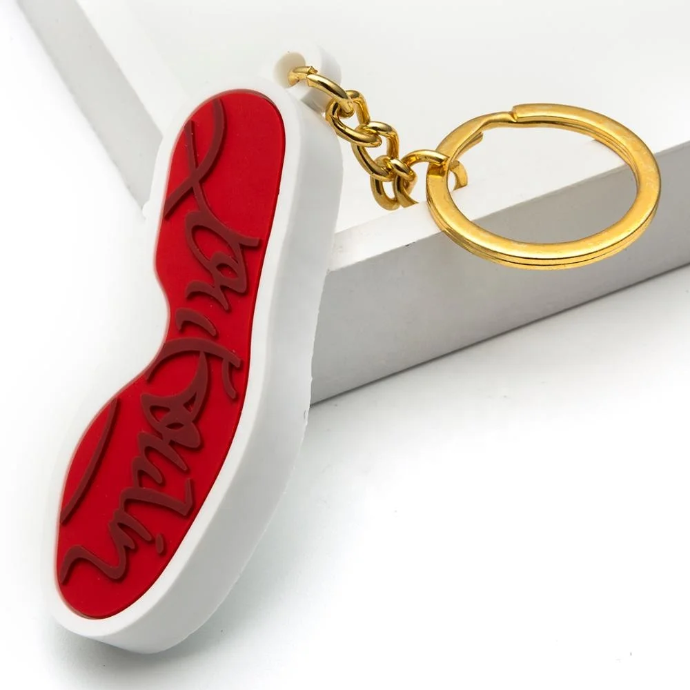 Hot sales Shoe shape PVC keychain