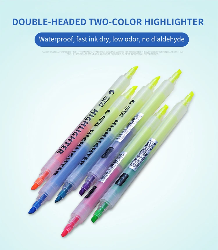 Creative Star Shaped 5 Color Fluorescent Pen Marker Highlighter Stationery Gift 