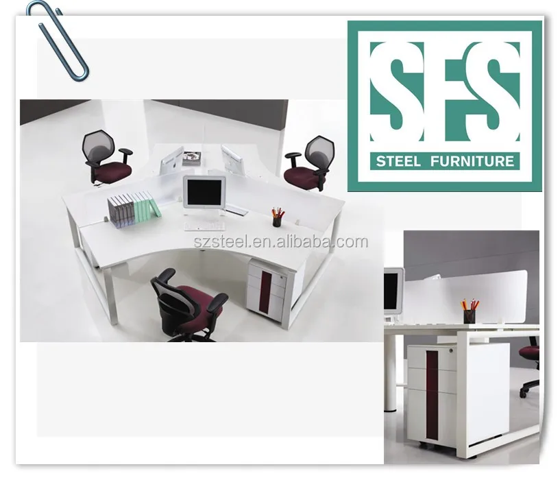 4 Seater Workstation/office Table Partition,Hot Selling Acrylic Solid ...