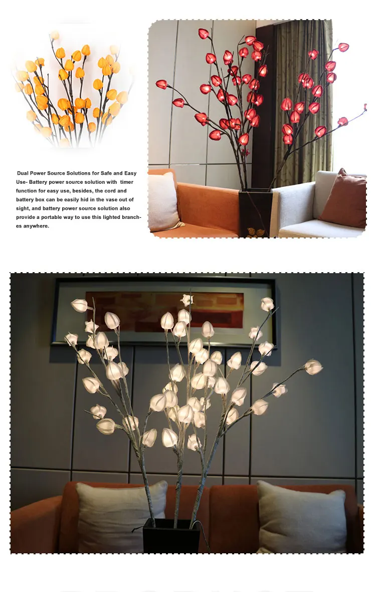 を環境にやさしい人工植物ライトアップ木の枝小枝屋外 Led ライト - Buy Led 小枝分岐光 Product on Alibaba.com