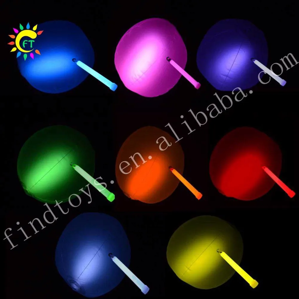 Wholesale Pvc Glow Beach Ball Glow In The Dark Fun Toys For Outdoor