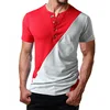 Factory high quality crewneck men's custom tee wholesale cotton two-tone t shirts