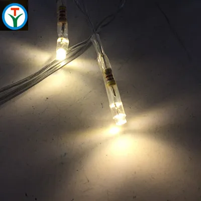 Manufacture Christmas led fairy string light 36 LED DC24V LOW VOLTAGE ICICLE WARM WHITE