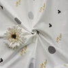 China suppliers white printed bed sheet home cotton textiles 100% cotton fabric
