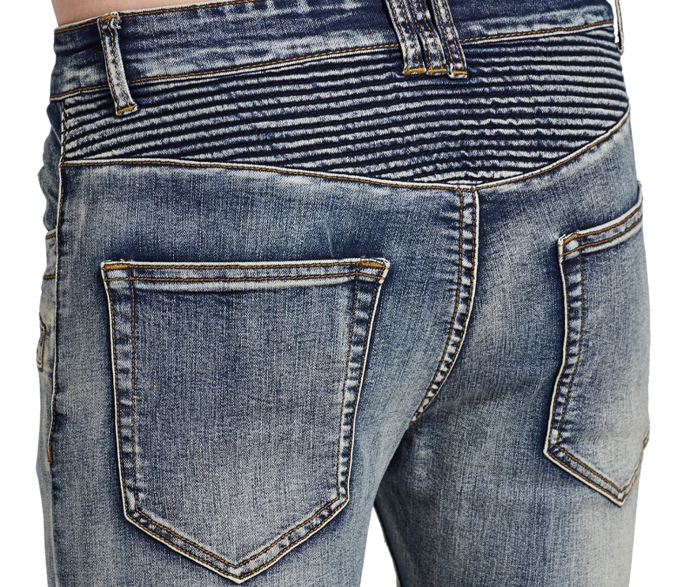 55712 Fashion Personality Trend Hip Hop Biker Men's Denim Jeans - Buy ...