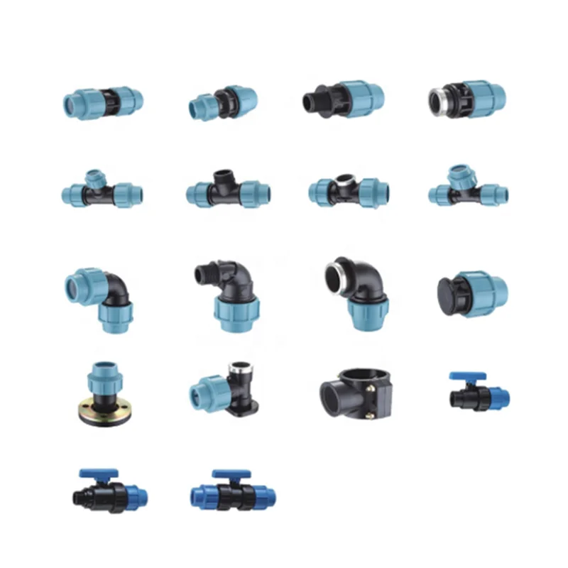HDPE pipe fast joint PP compression fittings for irrigation