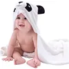 Custom design wholesale Animal shape softextile 100 % organic cotton bamboo terry cotton kids bath towel hooded baby towel