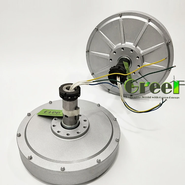 générateur à un aimant permanent du corelessdisk 2kw pour la turbine de vent verticale