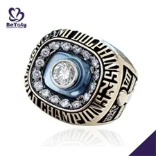 Unique football stone customized championship ring jewelry