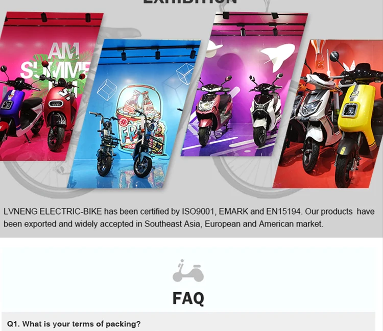 EEC 800W 60V electric motorcycle scooters with removable battery