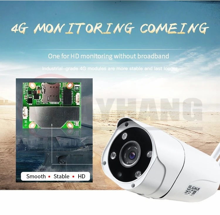 Newest 1080P 3G 4G SIM Card Wifi Wireless IP Camera Outdoor IP66 Waterproof Surveillance Security Cam