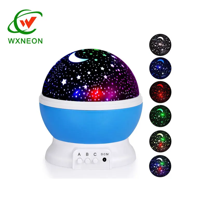 5W Blue Starry Sky LED Projection Sleep Kids Bedroom Night Light