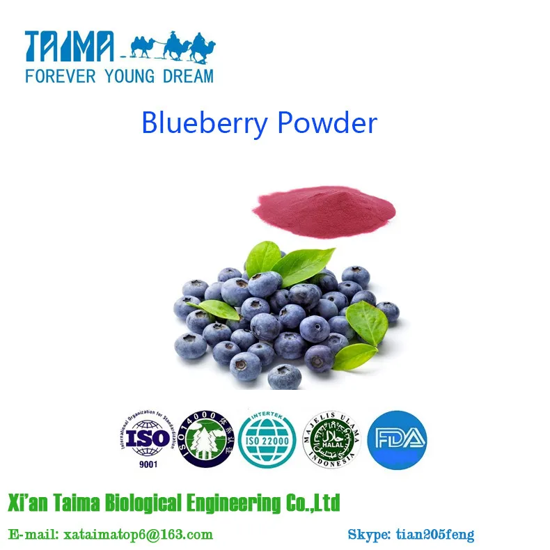 100 Pure And Organic Natural Blueberry Powder Food Grade Blueberry Freeze Dried Powder