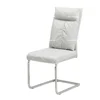 home metal legs fabric chrome dining room chair