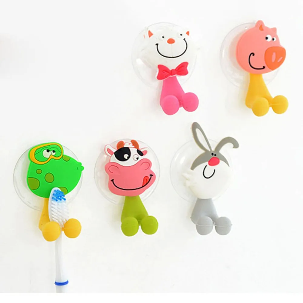 Free Shipping Animal Cute Cartoon Suction Cup Toothbrush Holder ...