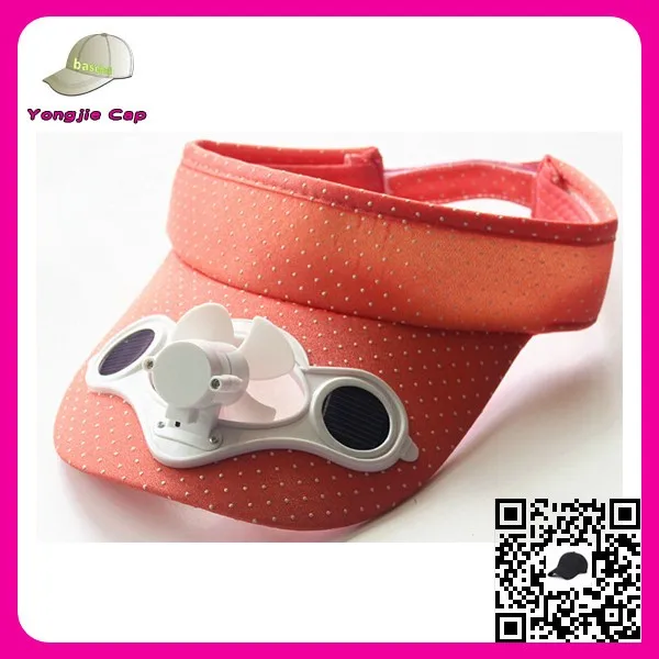 Wholesale Alibaba Trade Assurance Solar Cooling Fan Cap Custom Sun
