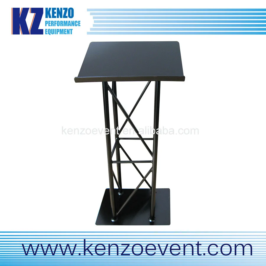 Customized square triangle truss aluminum DJ booth truss lectern