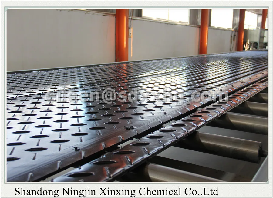 CHINA Plastic anti-slip HDPE temporary construction road mats