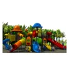 A combination of indoor and outdoor large children's playground close to the children park rides