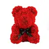 Cute Plush Red Rose Bear Flower Teddy Bear for Valentines Day Gifts