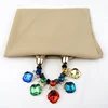 Wholesale Fancy Gemstone Crystal Rhinestone Decorative Chiffon Hijab Jewelry Scarf