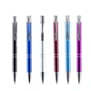Hot Classic Advertising Custom Logo Multi-color Button Ballpoint Black/Blue Pen for Business