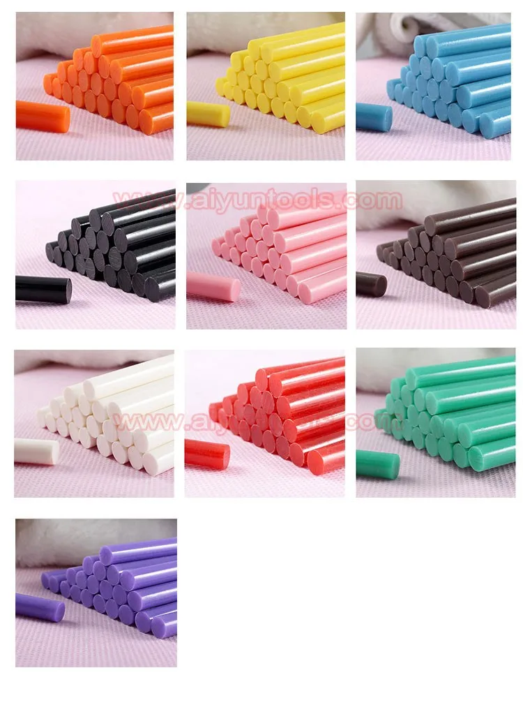 colored glue sticks for hot glue gun