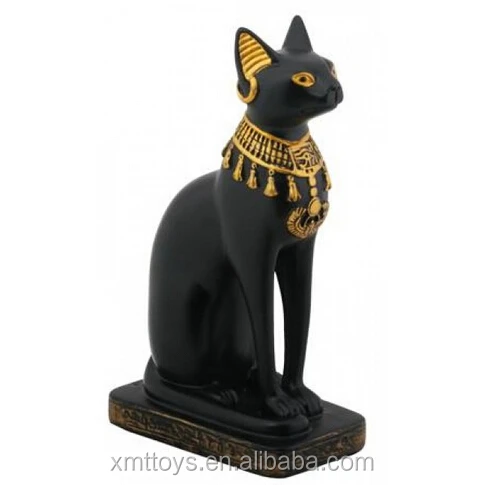 egyptian black cat statue