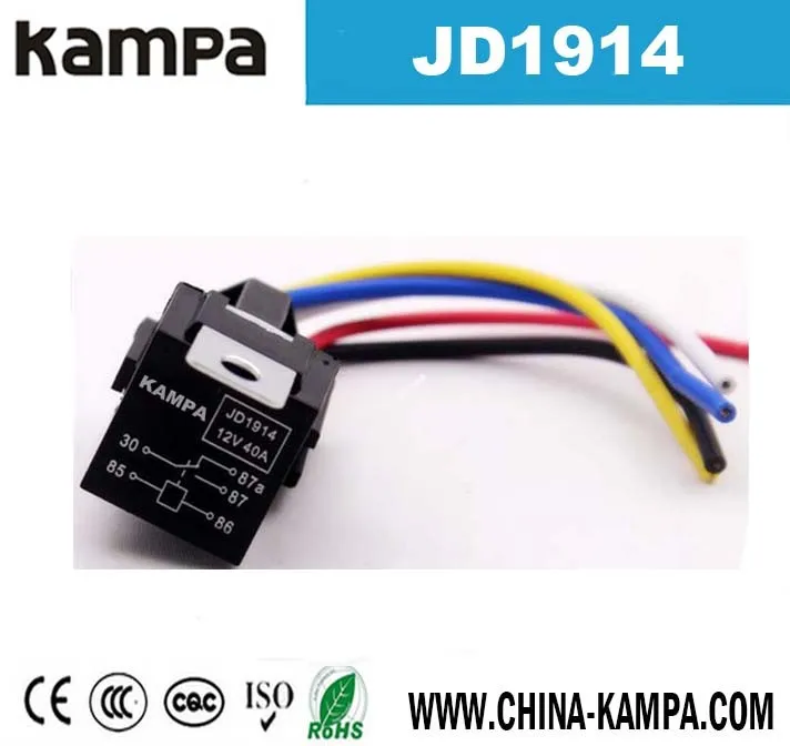 Jd1914 40a 12v 5 Pin Automotive Auto Electrical Relay - Buy 5 Pin Relay ...
