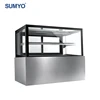Marble/stainless steel 201 commercial table top display cabinet cake showcase refrigerator