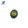 Authentic silver foil adhesive hologram label