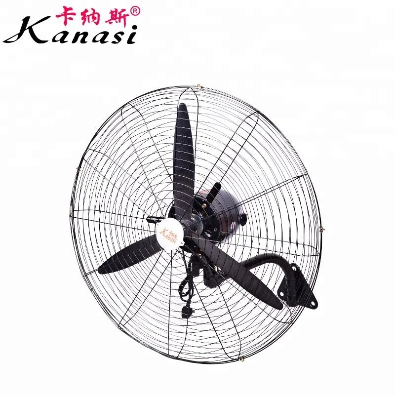 
Kanasi 20 26 30 Inch Industrial oscillating copper motor 3 speed all metal Hanging cooling best price Wall mounted Fan with CE 