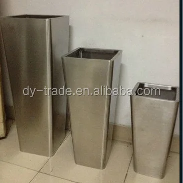 High quality stainless steel vase /planter/cube for indoor ,outdoor decoration
