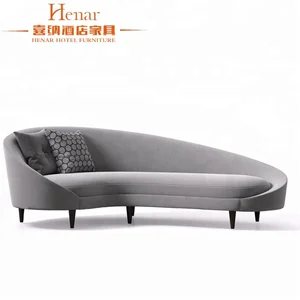 Custom High Quality Curved Sofa For Hotel Lobby Shunde Factory