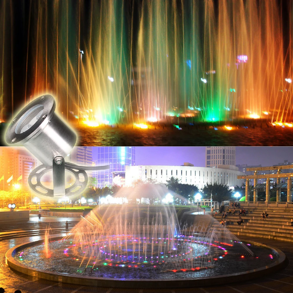 led pool park fountain aquarium pond square patio underwater