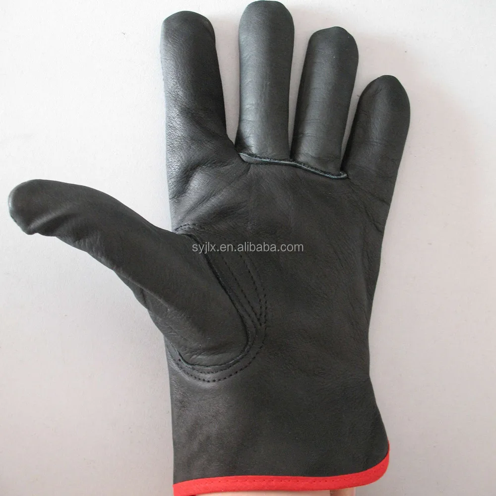 lorry drivers leather work gloves
