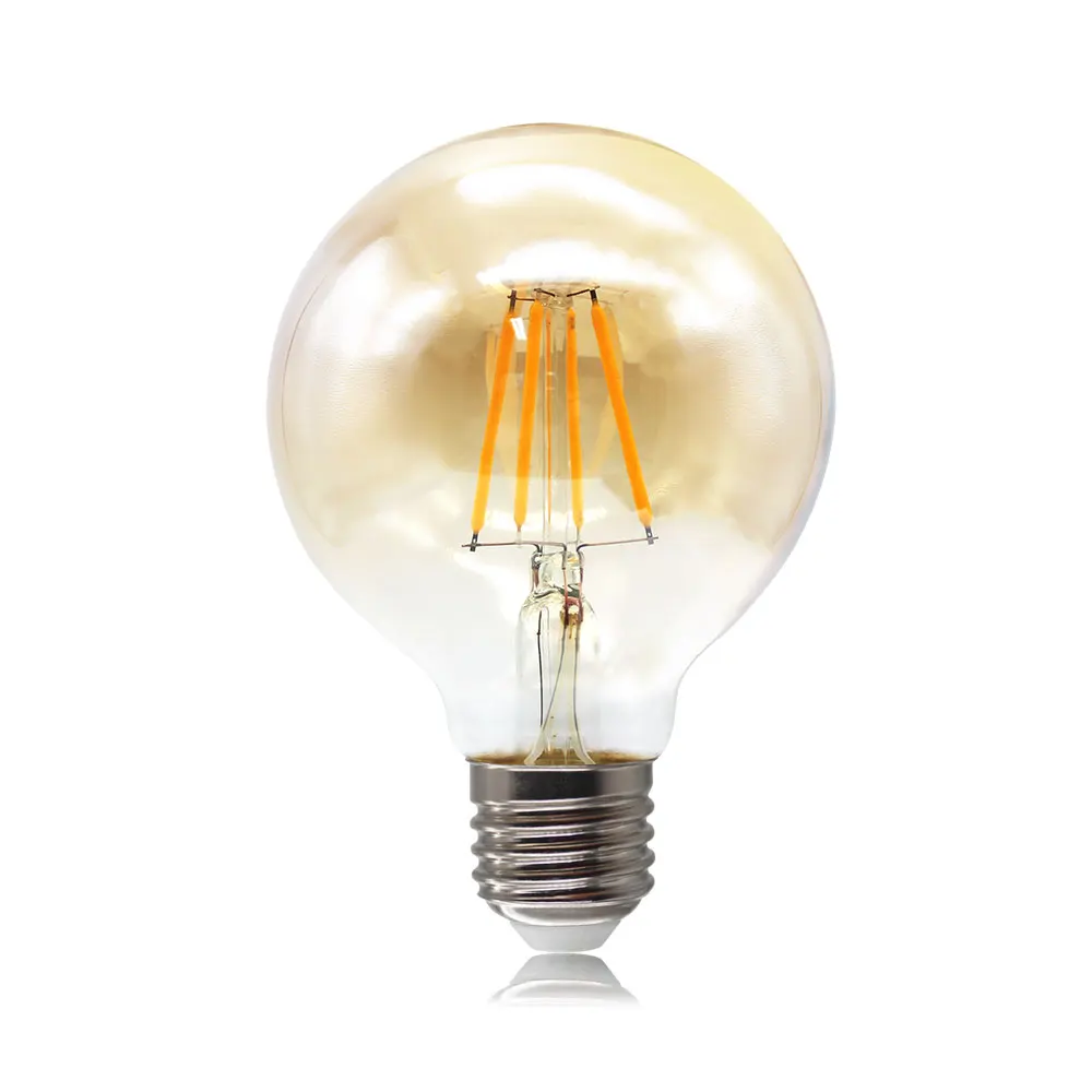 60W Equivalent G25 G80  Dimmable LED Globe filament Light Bulbs