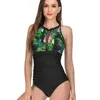 New arrival colorful styles summer patchwork women plain beach wear padding compression sexy bikini