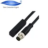 B coding male molded connector 5 pin m8 to oki cable for sensor