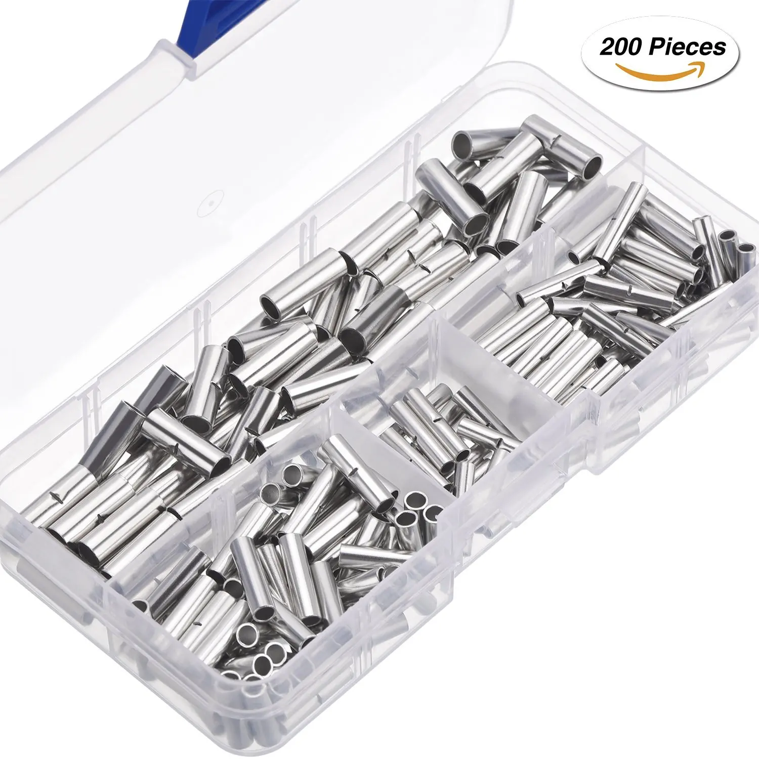 Corrosion-Resistant 4 Wire Range Electrolytic Tubular Copper For Electrical Splicing cULus Listed Pack of 100 Morris Products Non-Insulated Butt Splice Connectors